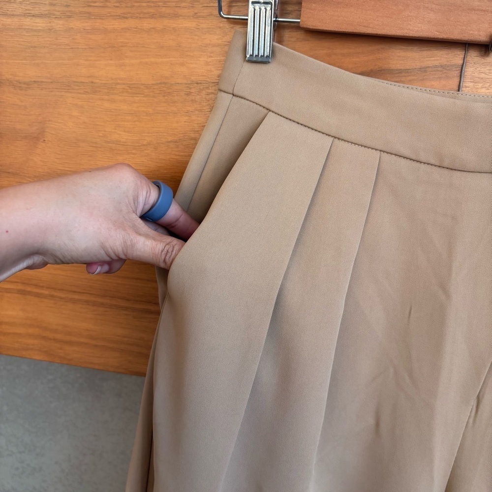 Commense Tie Waist Flowy Wide Leg Dress‎ Pants, Size S - Picture 7 of 13
